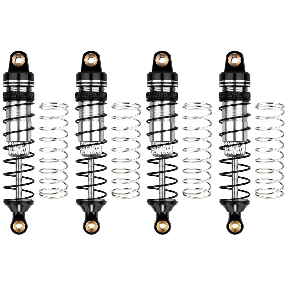 HobbyPark All Metal Aluminum 59mm RC Shocks Long Travel Shock Absorber for TRX4M TRX4MT 1/18 RC Crawler Upgrades Threaded Body Oil Damper Assembled, Replacement of 9764