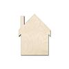 3" - 6 Pack House Wood cutout, wooden house for crafts and parties,first home gift, house decor, house shape wood cutout, home made of wood, house multiple sizes, house shaped wood cutout view 2