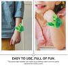 Abaodam Turtle Slap Bracelet Plush Animal Slap Band Toy Hugger Bracelet Cute Wristband for Kids Birthday Party Favors Green 2062E103O9IOFWI 10X7.5CM view 3