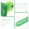 Abaodam Turtle Slap Bracelet Plush Animal Slap Band Toy Hugger Bracelet Cute Wristband for Kids Birthday Party Favors Green 2062E103O9IOFWI 10X7.5CM view 4