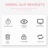 Abaodam Turtle Slap Bracelet, Plush Animal Snap Band Hug Wristband, Cute Stuffed Turtle Slap Toy, for Kids Party Favors Wrist Decor (Pink) view 3