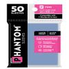 10 Packs Phantom Sleeves: Pink Size (65mm x 100mm) - Matte Matte (50) (Compatible with: 7 Wonders and More) Display Case view 1