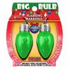 shawshank ledz Magic Seasons Christmas Big Bulb Flashing Earrings Plastic 1 pk view 2