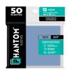 10 Packs Phantom Sleeves: Aqua Size (80mm x 80mm) - Gloss Matte (50) (Compatible with: Large Square) Display Case view 1