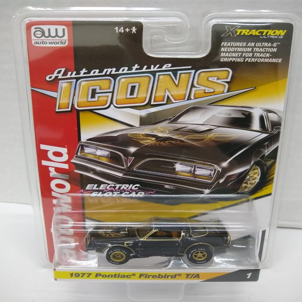 Auto World SC402-1 Automotive Icons 1977 Firebird T/A HO Scale Electric Slot Car