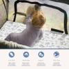 100% Organic Cotton Fitted Travel Crib Sheets, Perfectly Compatible with Guava Lotus, BabyBjorn, Dream On Me and All mattresses 22-26" Wide by 40-44" Long. Strap Holes in Corners. 2 Pk, Deer & Forest view 3