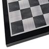 18 Inch High Gloss Black and Silver Gray Chess Board 1 31/32 inch Squares view 1