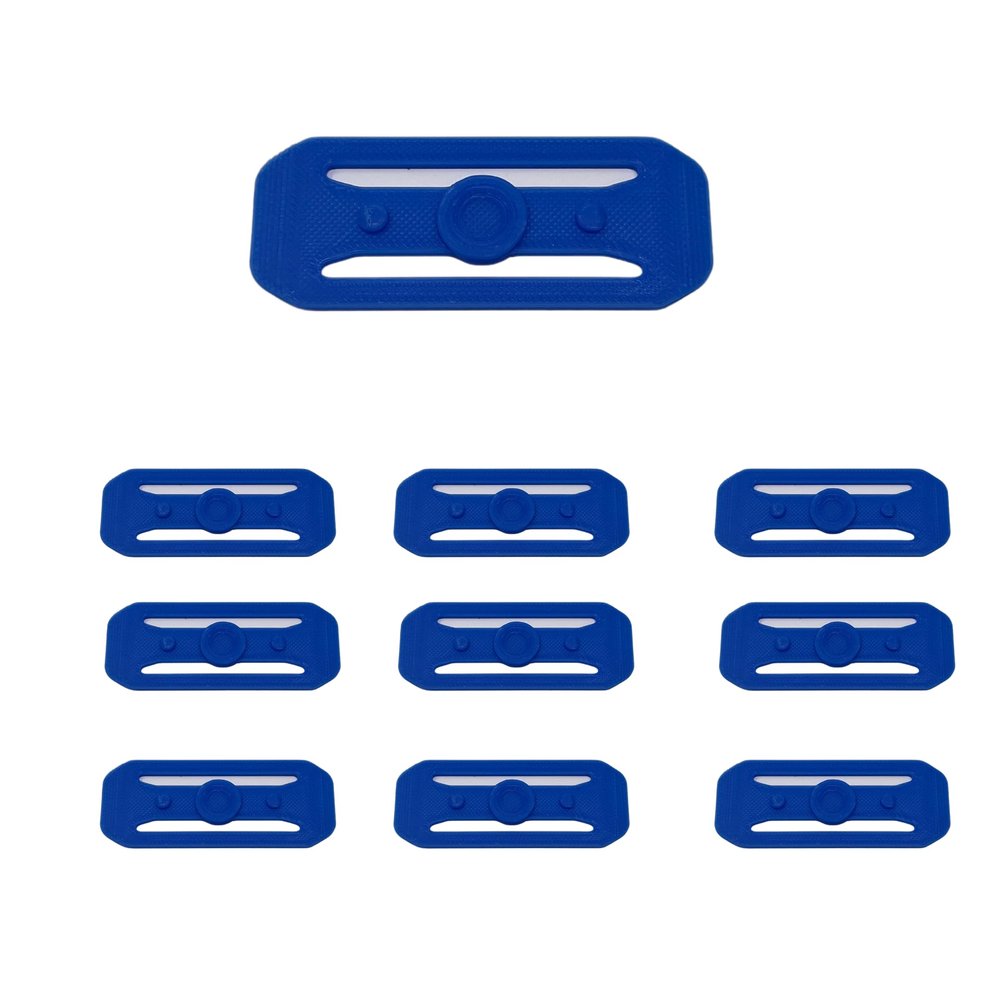 Race Track Connectors Compatible with Hot Wheels Tracks | 10 Pack Racetrack Connector Replacements | Made in USA (10 Pack, Blue)