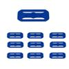 Race Track Connectors Compatible with Hot Wheels Tracks | 10 Pack Racetrack Connector Replacements | Made in USA (10 Pack, Blue) view 1