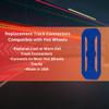 Race Track Connectors Compatible with Hot Wheels Tracks | 10 Pack Racetrack Connector Replacements | Made in USA (10 Pack, Blue) view 2