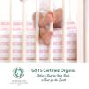 100% Organic Cotton Fitted Sheets for Standard Crib and Toddler Mattresses/Pads 28 x 52 and up to 6 Thick. Compatible with Dream On Me, Safety 1st, Newton, and Others. Pink Stripes view 4
