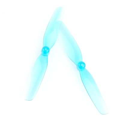 20pcs HQProp 65mm Propeller Set 1.5mm Shaft (10x CW / 10x CCW) (Transparent Blue)