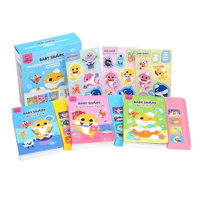 Pinkfong Baby Shark Healthy Habits Sound Books Boxed Set l Potty Time, Brush Your Teeth, Bath Time l Interactive Learning Books for Baby and Toddler 1-3, Learning and Education Toys, Baby Shark Gifts