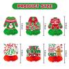 12Pcs Ugly Sweater Party Decorations Honeycomb Centerpieces, Ugly Christmas Sweater Party Decorations Table Centerpieces, 3D Double Side Ugly Sweater Table Decor for Ugly Christmas Sweater Party view 3