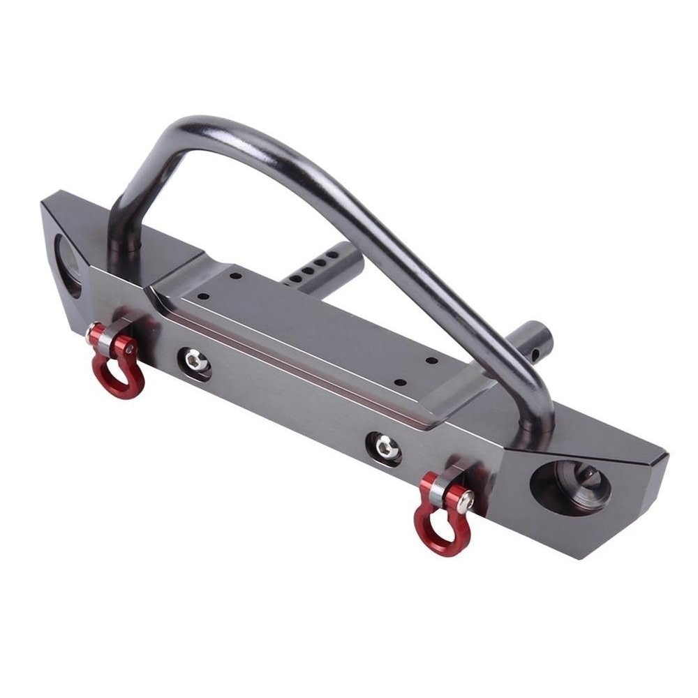 BrewJa CNC Metal Front Bumper for Axial SCX10 II 90046 Traxxas TRX4 MST 1/10 RC Crawler Car Upgrade Parts Accessories