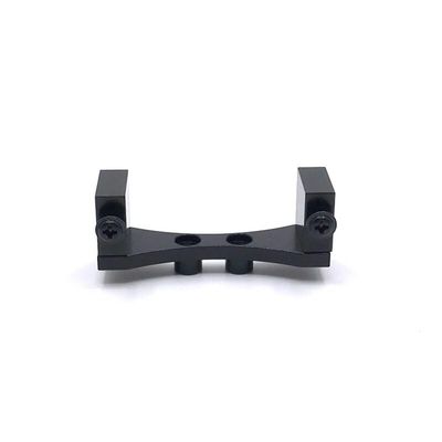 BrewJa Compatible with WPL C14 C24 B14 B24 B16 B36 MN D90 MN98 MN99S Metal Front Axle Servo Mount Holder Bracket RC Car Upgrade Parts Accessories (Color : Black)