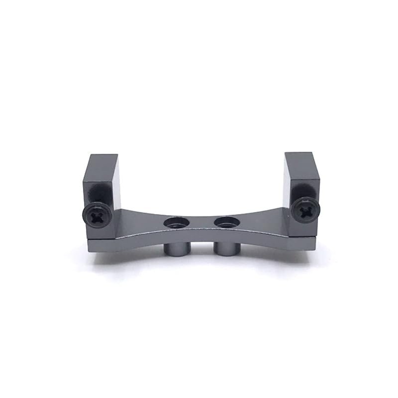 BrewJa Compatible with WPL C14 C24 B14 B24 B16 B36 MN D90 MN98 MN99S Metal Front Axle Servo Mount Holder Bracket RC Car Upgrade Parts Accessories (Color : Grey)