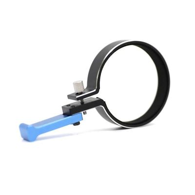 BrewJa One-Handed Control Adapter Transmitter Steering Wheel Trigger for RC Crawler Controller Flysky NB4 TRX TQI TRX6 TRX-4 Summit (Color : Blue)