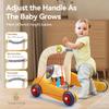 KidsMind Baby Play Mat Gym,4-in-1 Kick and Play Piano Tummy Time Mat Learning Walker-Musical Activity Center with Lights Seat and Push Walkers Ideas for Baby Newborn 6-12 18 Months Boy Girl view 4