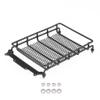 BrewJa 3 Size Metal Luggage Carrier Roof Rack for Axial SCX10 Traxxas TRX4 RC4WD D90 Tamiya CC01 1/10 RC Crawler Car Upgrade Parts (Color : Middle 155x105mm) view 1