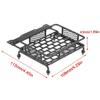 BrewJa 3 Size Metal Luggage Carrier Roof Rack for Axial SCX10 Traxxas TRX4 RC4WD D90 Tamiya CC01 1/10 RC Crawler Car Upgrade Parts (Color : Middle 155x105mm) view 3