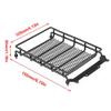BrewJa 3 Size Metal Luggage Carrier Roof Rack for Axial SCX10 Traxxas TRX4 RC4WD D90 Tamiya CC01 1/10 RC Crawler Car Upgrade Parts (Color : Middle 155x105mm) view 4