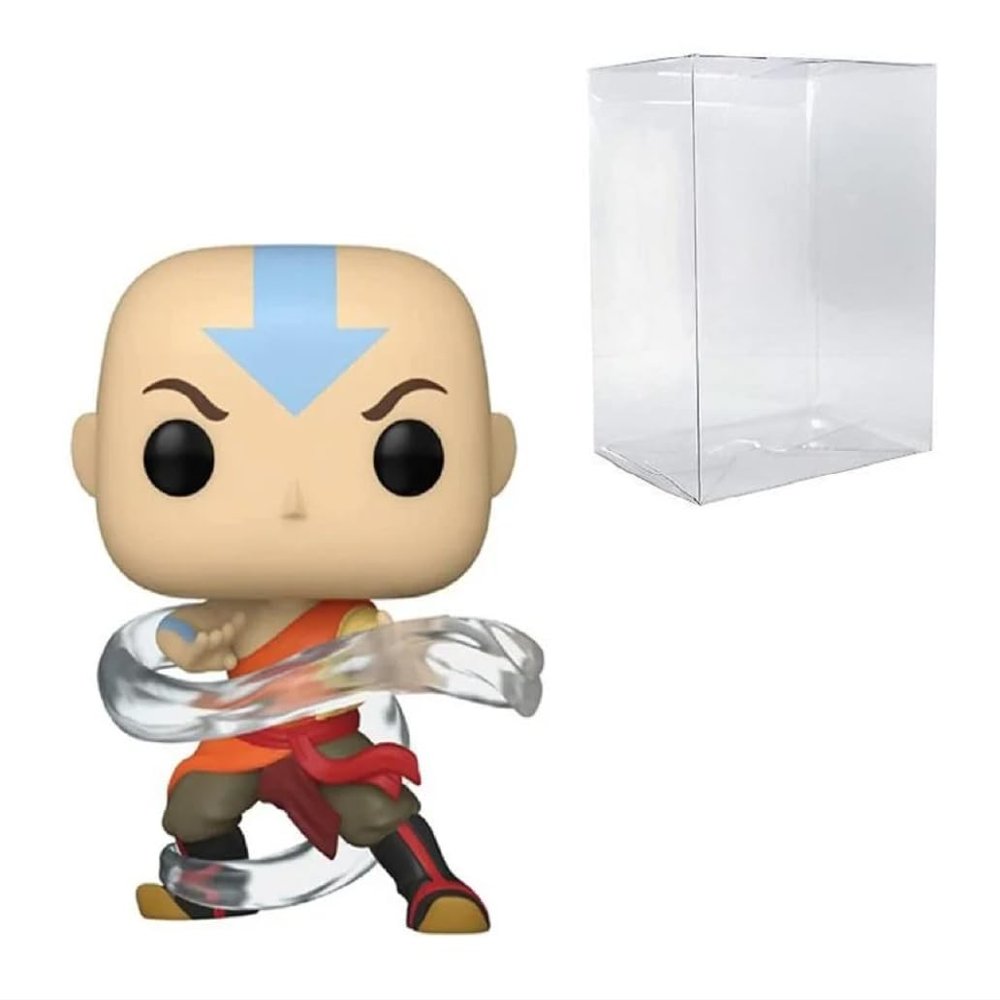 POP! Animation Avatar: The Last Airbender - Air-bending Aang #1044 Exclusive Bundled with Compatible Box Protector Case