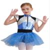 YOOJIA Kids Girls Halloween Alien Cosplay Costumes Shiny Sequins Dance Tutu Dress Leotard Cheerleading Uniform Blue 16 Years view 3