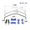 BrewJa Metal Front and Rear Sway Bar Anti Roll Bar Kit for 1/5 Traxxas X-Maxx XMAXX RC Car Upgrades Parts Accessories (Color : 1 Set) view 3