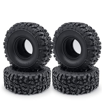 4Pcs 2.2 Inch RC Crawler Tires Mud Terrain Rubber Tyre Set 140mm for Wraith 90048(RR10) Upgrade Parts