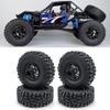 4Pcs 2.2 Inch RC Crawler Tires Mud Terrain Rubber Tyre Set 140mm for Wraith 90048(RR10) Upgrade Parts view 3