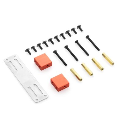 BrewJa Compatible with WPL C14 C24 B14 B24 B16 B36 MN D90 MN98 MN99S Metal Front Axle Servo Mount Holder Bracket RC Car Upgrade Parts Accessories (Color : WPL Red)