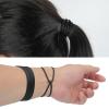 Senkary 30 Pieces Black Jelly Bracelets 80s Rubber Bracelets Bands Silicone Hair Ties for Adults, Women, Kids, Girl view 4