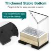 Akamino 4 Deck Blackjack Shoe and Discard Tray, Clear Acrylic Card Dispenser Blackjack Dealing Shoe Card Dispenser for Playing Cards,Standard Size Poker Deck,Family Game Night view 4