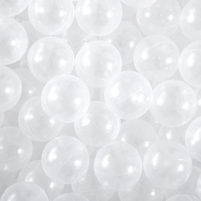 Heopeis Ball Pit Balls - 2.75inch Plastic Play Balls Large Toy Balls BPA Free Phthalate Free Non-Toxic for Children Ball Pit Party Brithday Playpen Tent, Transparent, 50pcs.