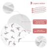 YYZZH Yoga Weimaraner Dog Pattern Muslin Burp Cloths for Baby 4 Pack Soft 100% Cotton Baby Washcloths Bibs for Boy Girl view 3