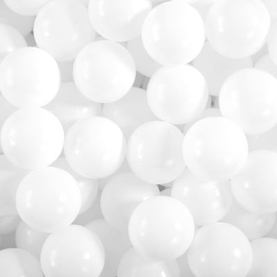 Heopeis Ball Pit Balls - 2.75inch Plastic Ball Play Balls BPA Free Phthalate Free Non-Toxic Play Balls for Children Ball Pit Party Brithday Ball Pool Tent,50PCS. (White)