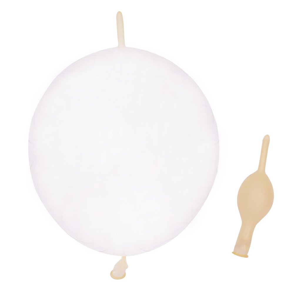 10 Inch Link Balloons Latex Quick Linkale Balloon 120 Pcs for Wedding,Birthday, Halloween, Christmas, Party Festival Decorations. (10-Clear Latex Link Balloon-120)