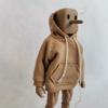1/12 Scale Strong Man Action Figure Clothes Men's Hoodie Clothing for 1:12 6inch Notoman,NWTOYS Male Action Figure Doll (Yellow) view 3