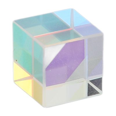 7mm/10mm Optional Colorful Optical Glass Prism Cube, Fantasy Scene Multi Color Photography Props, Tabletop Ornament for Physics Teaching Research Decoration Art (10 * 10 * 10mm)