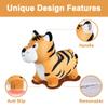 iPlay, iLearn Bouncy Pals Tiger Hopper Toy, Toddler Hopping Horse, Kid Plush Ride on Animal Bouncer W/Pump, Inflatable Bouncing Rider, Indoor Outdoor Jumping Birthday Gift 2 3 4 5 6 Year Old Boy Girl view 3