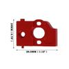 BQLZR RC Car Motor Mount Red Aluminum Replacement for K969 K989 P929 1:28 with Screw view 4