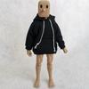 1/12 Scale Strong Man Action Figure Clothes Male Clothes Men's Hoodie Clothing for 1:12 6inch Male Action Figure Body Doll (Black) view 1
