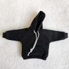 1/12 Scale Strong Man Action Figure Clothes Male Clothes Men's Hoodie Clothing for 1:12 6inch Male Action Figure Body Doll (Black) view 2
