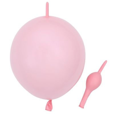 10 Inch Link Balloons Latex Quick Linkale Balloon 120 Pcs for Wedding,Birthday, Halloween, Christmas, Party Festival Decorations. (10- Tender powder Balloon-120)