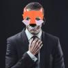 Beaupretty 6pcs Wolf Mask Animal Fox Mask Felt Half Face Mask Halloween Dress Up Accessories for Women Men Orange view 3