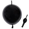 10 Inch Link Balloons Latex Quick Linkale Balloon 120 Pcs for Wedding,Birthday, Halloween, Christmas, Party Festival Decorations. (10 Black Balloon-120) view 1
