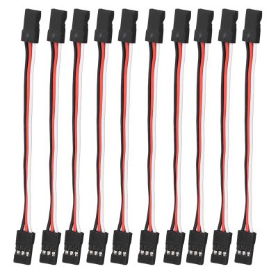 Brass Core Extension Cable, 10Pcs for Sale Jr Model Car Servo Extension Cable 30 Core Servo Connection Cable, Hobby Rc Vehicle Servo Wiring (100mm Female to Female)