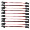 Brass Core Extension Cable, 10Pcs for Sale Jr Model Car Servo Extension Cable 30 Core Servo Connection Cable, Hobby Rc Vehicle Servo Wiring (100mm Female to Female) view 3