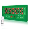 Poen Roulette Mat Tabletop Felt Layout Set Rubber Roulette Wheel Table Cover Craps Mat with Win Marker Storage Bag Casino Gift for Casino Friend Party Home Entertainment Night(Green,70 x 35 Inch) view 1